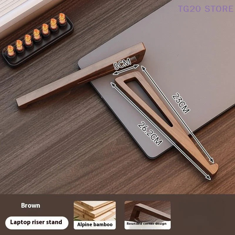 Foldable Bamboo Laptop Stand – Ergonomic 12° Cooling Design Laptop Stand HIP