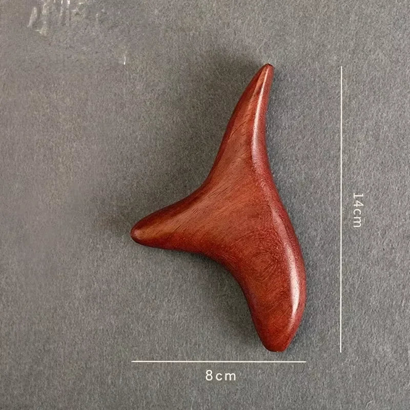 Natural Sandalwood Massage Stick – Bird Claw Acupoint Tool Wooden Massage Stick HIP C732-Red 1pcs