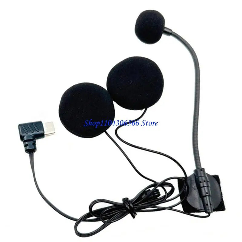 Noise-Canceling Helmet Microphone with Type-C Charging | HIP Helmet Headset Microphone HIP