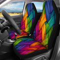 2-Pack Rainbow Print Car Seat Covers – Breathable Polyester Car Seat Covers HIP 1