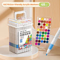 120-Color Acrylic Paint Marker Set – Kids DIY Art Pens Acrylic Paint Markers HIP 48color