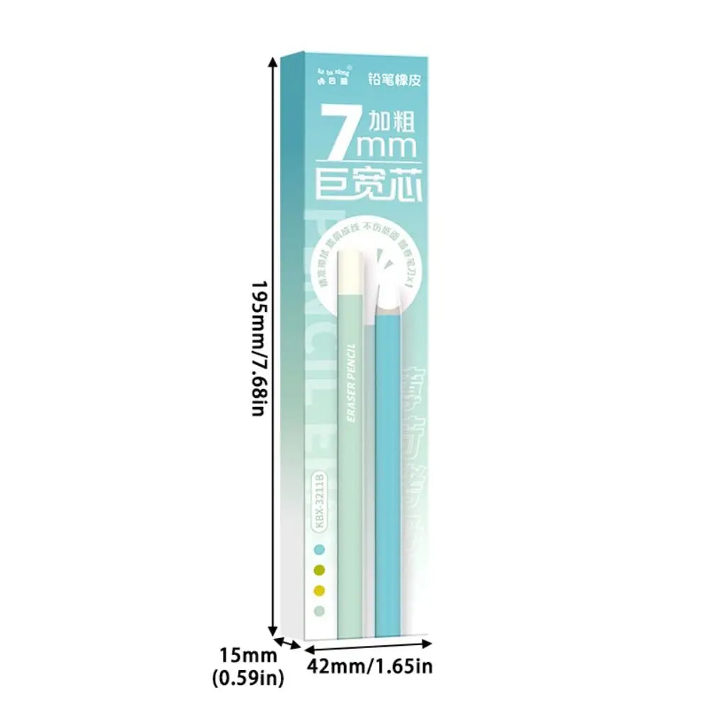 4-Pack Colorful Pencil Erasers – Wide Core, No Marks Left Pencil Eraser Set HIP