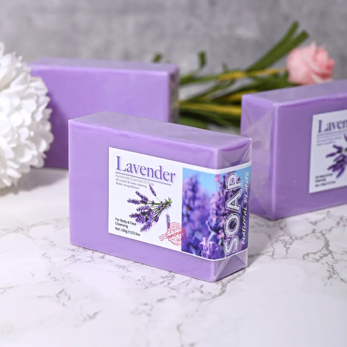 Organic Lavender Essential Oil Handmade Soap – 100g Bar Handmade Soap Bar HIP