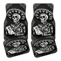 4-Piece Car Floor Mat Set – Anti-Slip Polyester Fiber Car Floor Mats HIP black