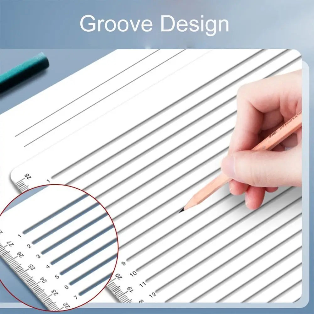 Transparent Calligraphy Stencil Ruler – A4 Straight Line Guide Calligraphy Stencil Ruler HIP