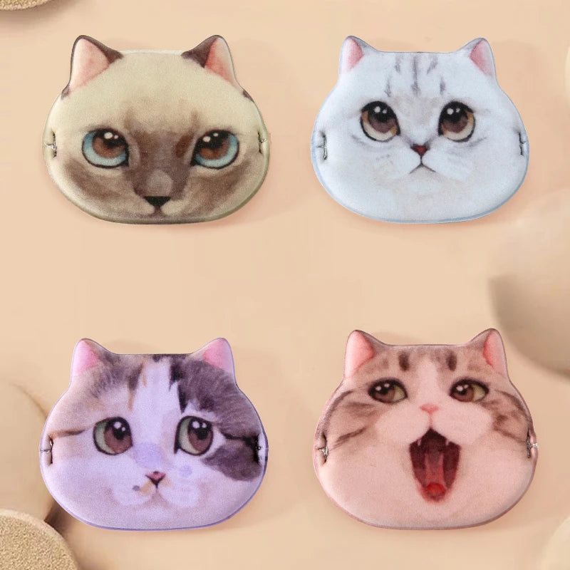 1/4pcs Kitty Air Cushion Powder Puff Cute Cat Cosmetic Puffs Hydrophilic Non-latex Facial Foundation Beauty Tool Dry Wet Makeup HIP 4Pcs Mix
