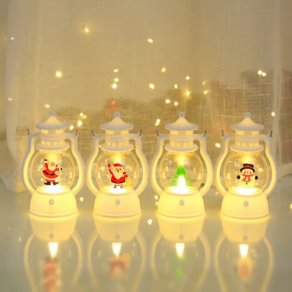 LED Santa Claus Christmas Lantern – Festive Home Décor Gift Christmas Lantern Light HIP