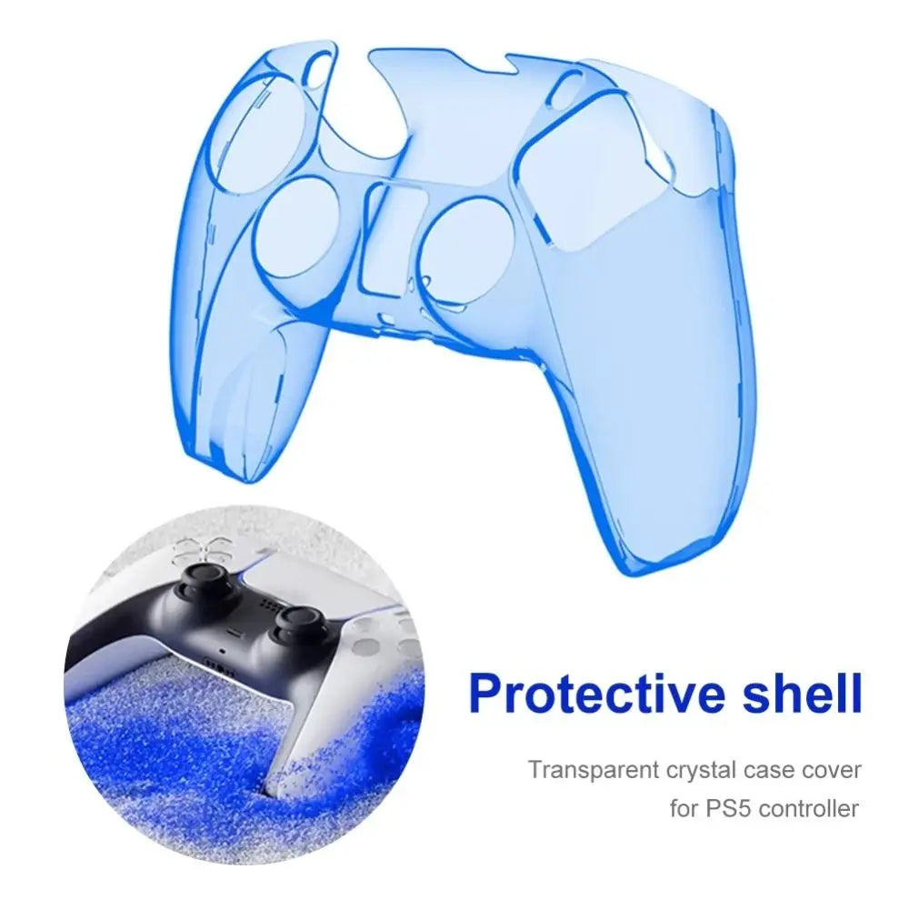 Crystal PS5 Controller Protective Shell Case Cover – Clear Controller Protective Case HIP