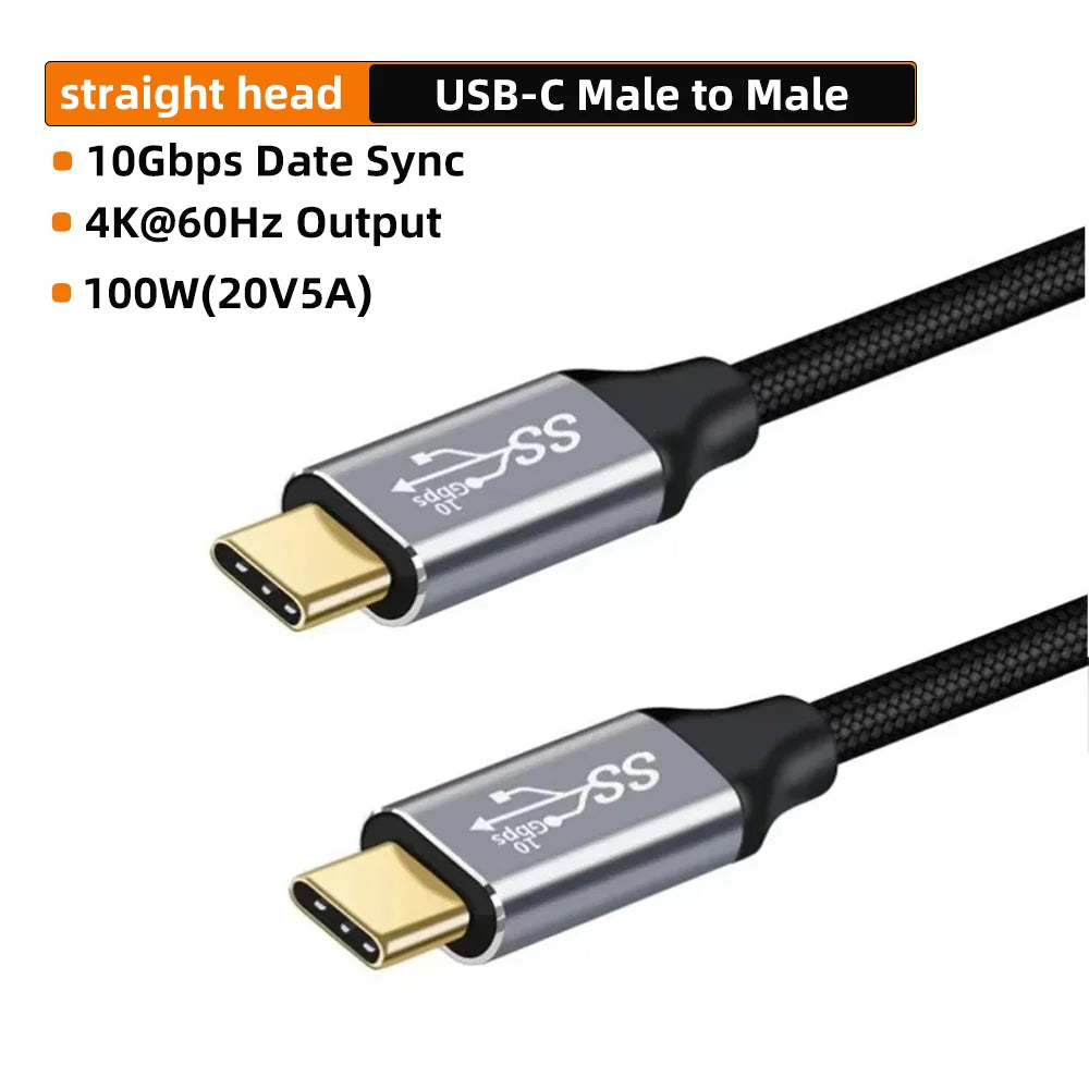 USB-C 90° Extension Cable 100W PD Fast Charging 10Gbps USB-C Extension Cable HIP CG-CG ZT 1.5m