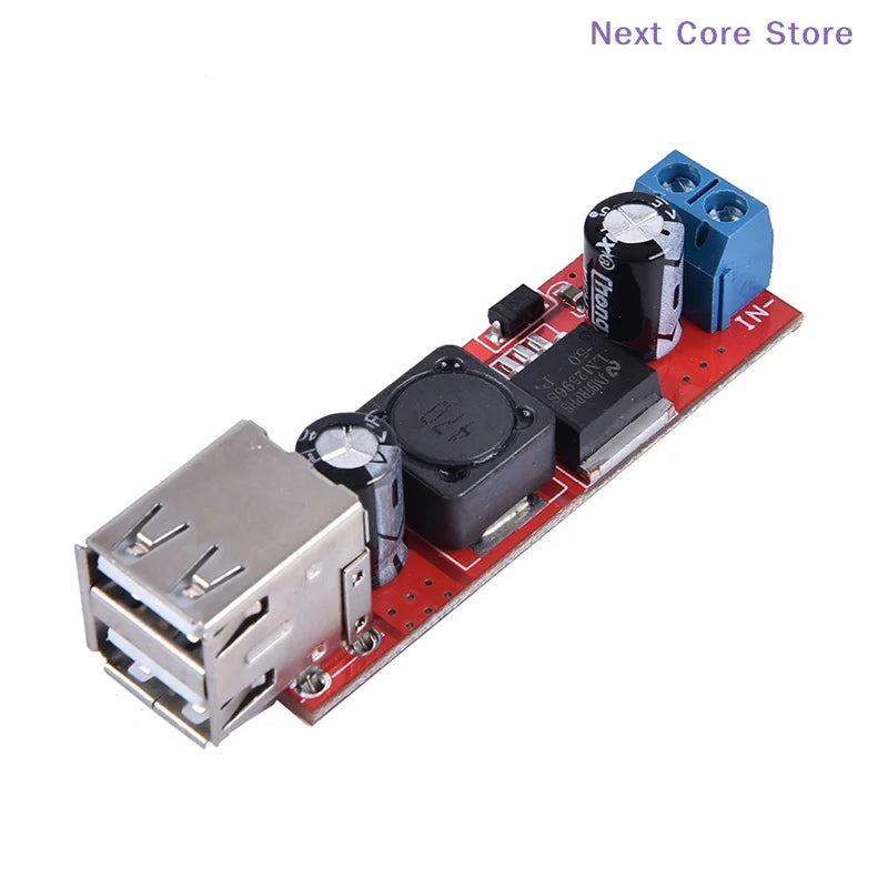 DC 6V–40V to 5V 3A Dual USB Step-Down Converter LM2596 DC-DC Converter Module HIP