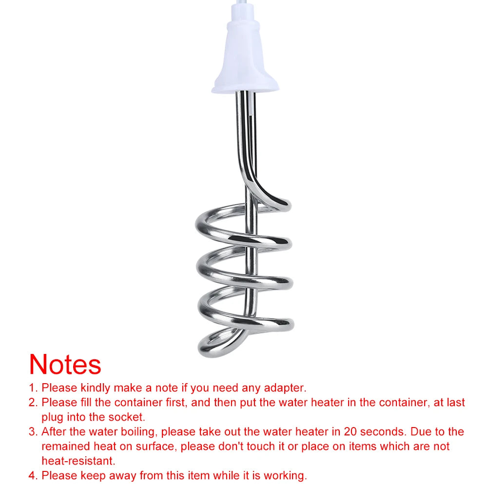 2500W Electric Portable Immersion Heater Water Heating Boiler Immersion Heater Boiler Immersion Water Boiler HIP