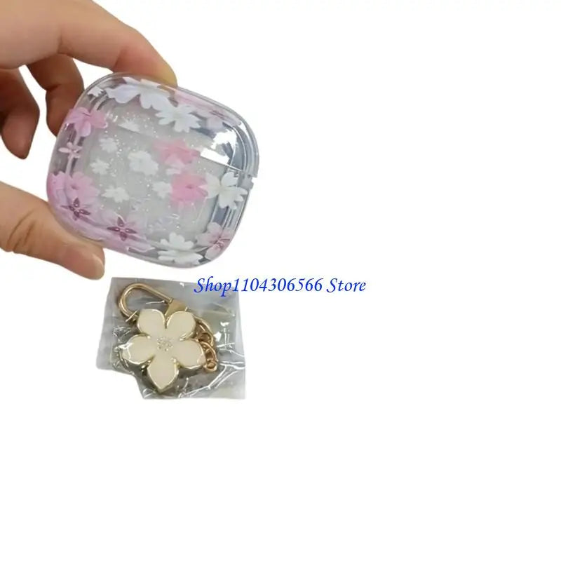 Floral Silicone Wireless Earbud Case – Soft Protective Cover Earbud Protective Case HIP