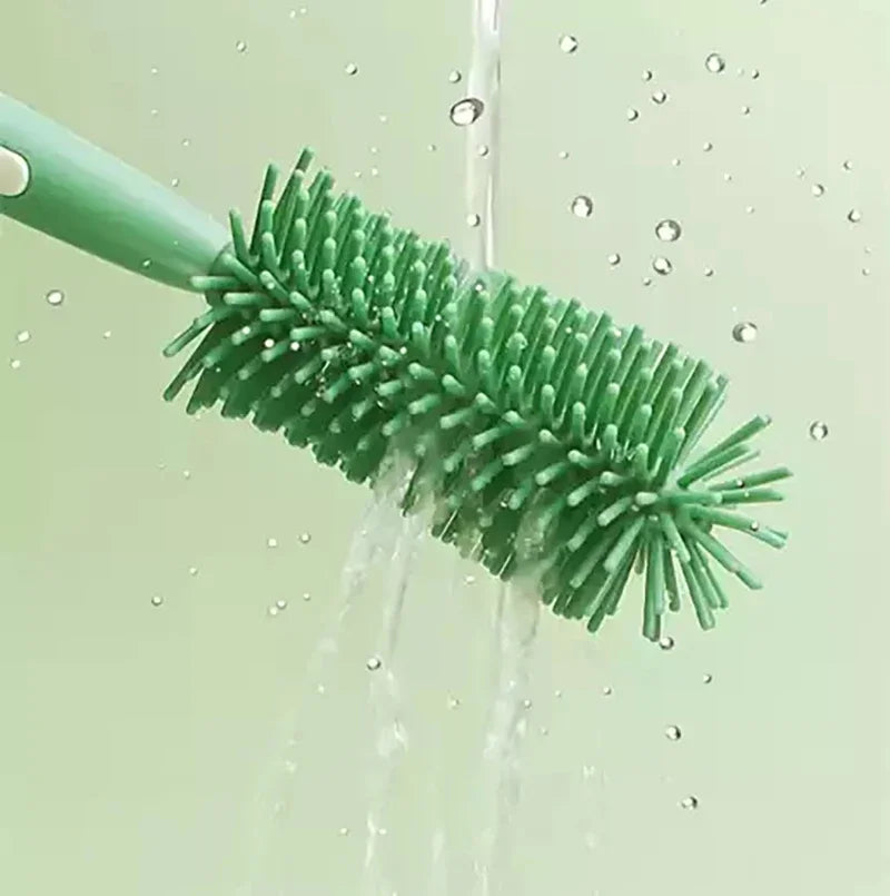 3-in-1 Silicone Baby Bottle Brush Set with Stand & Straw Brush Baby Bottle Brush Set HIP