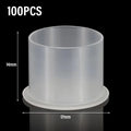 100pcs Tattoo Cup Makeup Holder Silicone Pigment Cups Ink Cups Silicone Pigment Cups Pigment Tattoo Ink Caps Cup Accessories HIP Fat Base-L-100Pc