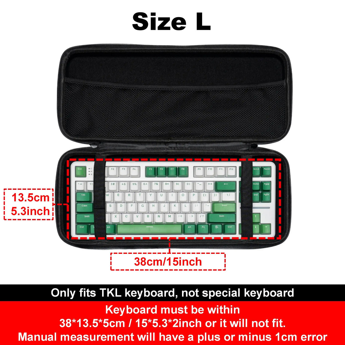 Hard EVA Keyboard Case – Dustproof Waterproof Travel Carry Bag Keyboard Carry Case HIP Size L