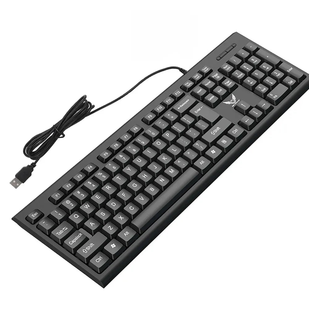 104-Key RGB Wired Gaming Keyboard – Mechanical Feel & Backlit Gaming Keyboard HIP without RGB