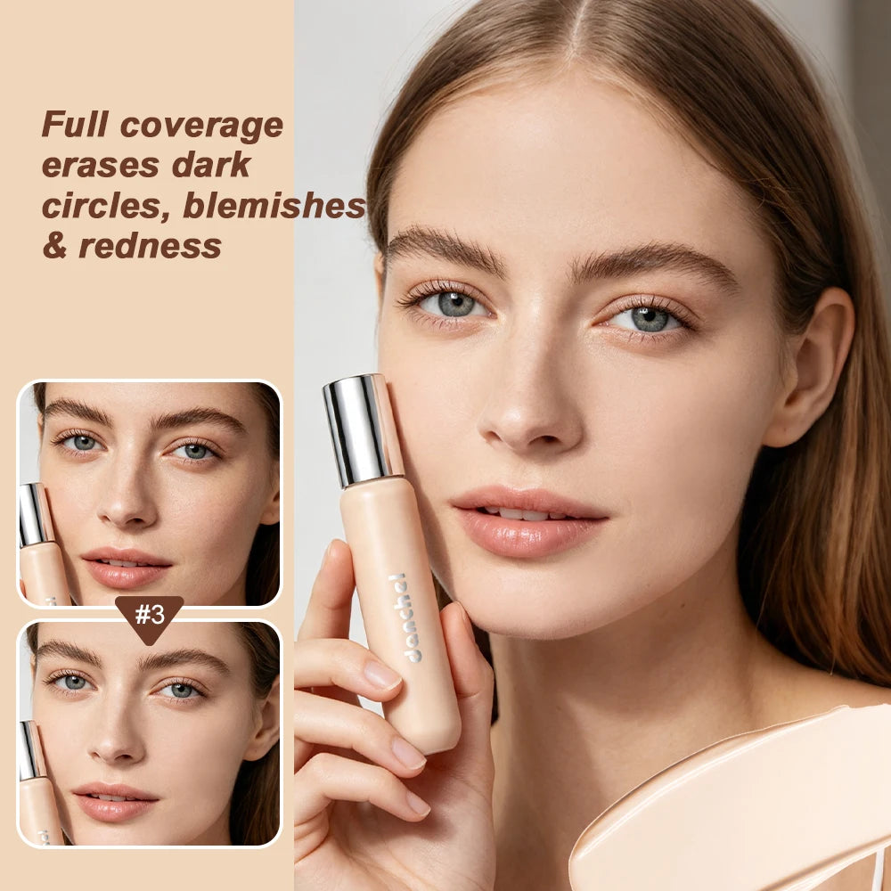 8 Shade Full Coverage Concealer Liquid Foundation Perfector Concealer Makeup High Coverage Base Makeup Cushion Foundation Cream HIP