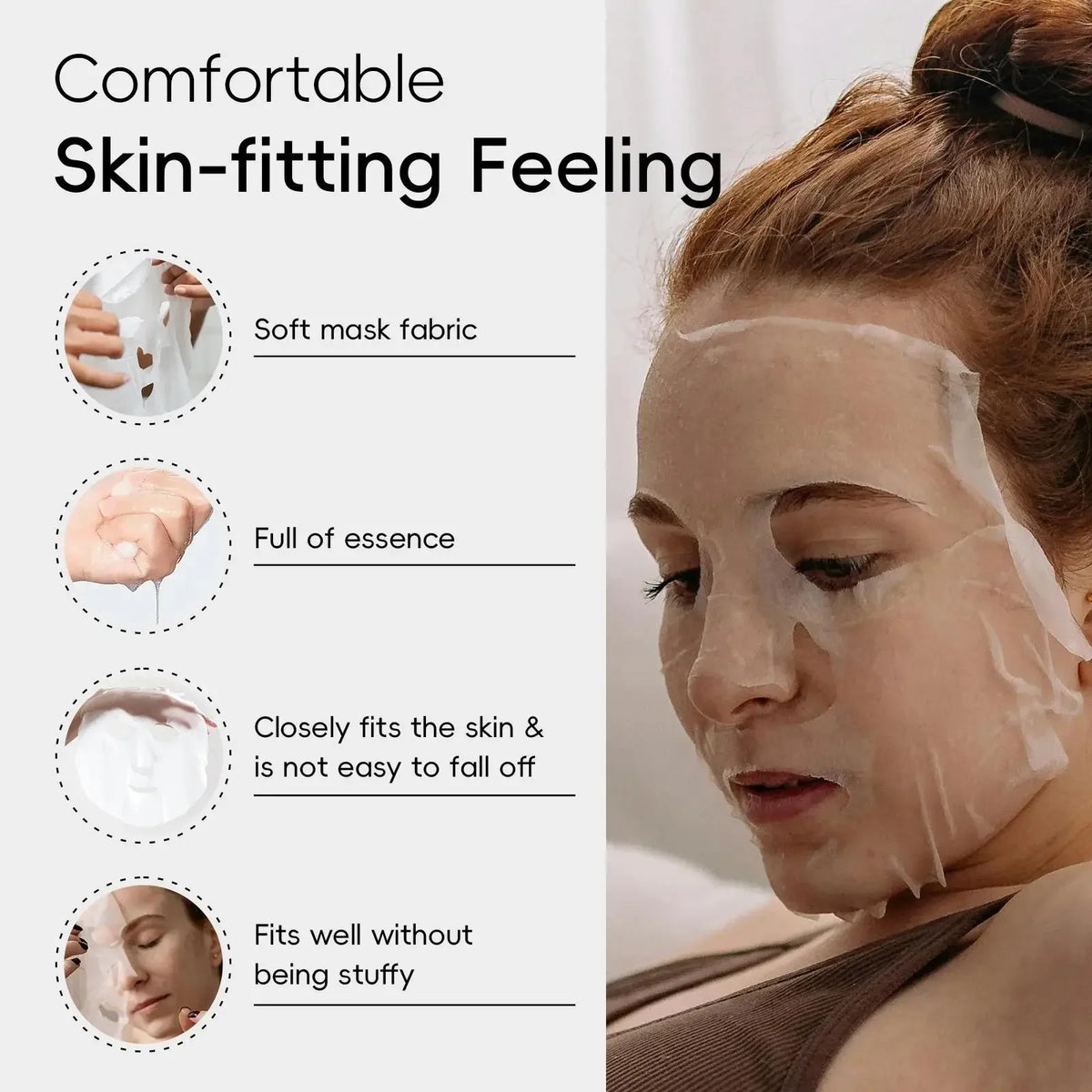 LAIKOU Snail Collagen Face Mask – Hydrating & Firming 25g Hydrating Sheet Mask HIP