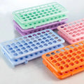 50-Slot Plastic Test Tube Rack – 18mm, 5–15mL Tubes Test Tube Rack HIP Blue