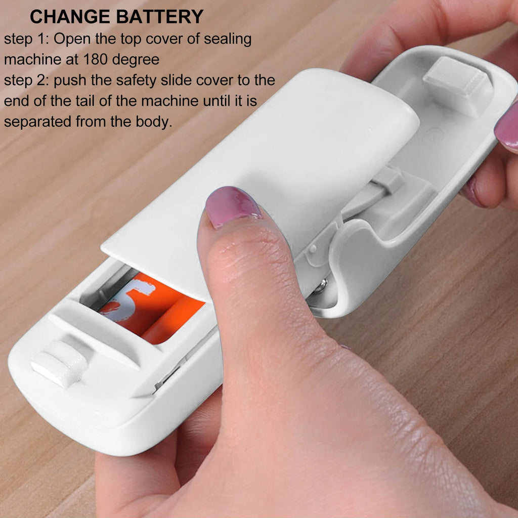 Bag Sealer 2 in 1 ABS Handheld Portable Food Snack Bag Sealing Machine with Springback Knife Handheld Sealing Machine HIP