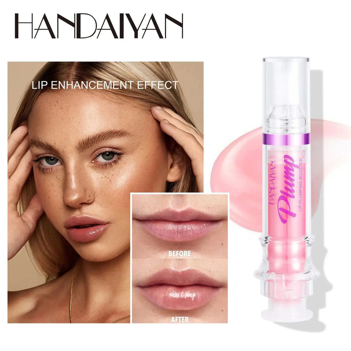 Handayan 6-Color Lip Plumping Gloss Set – Honey Oil & Shine Lip Plumping Gloss HIP