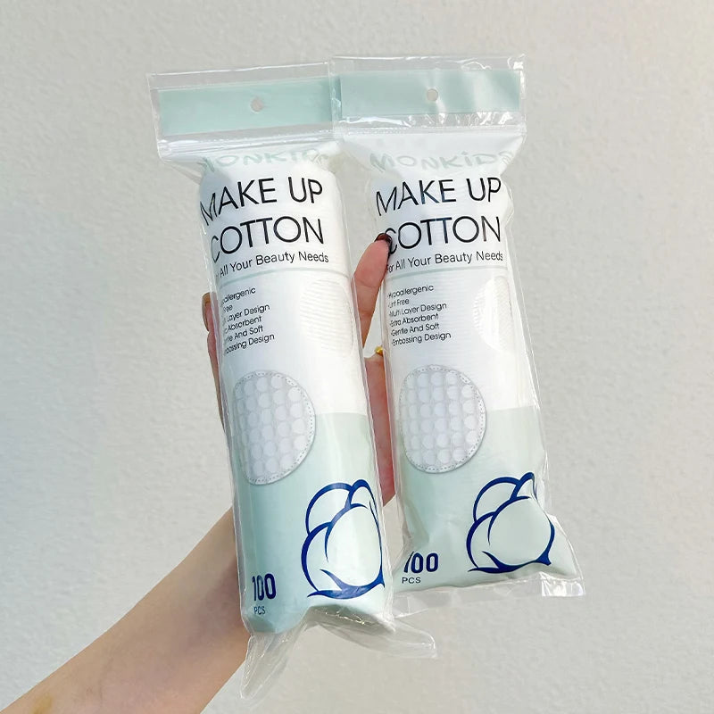 Double-Sided Round Cotton Pads – Makeup Removal | 100/200 Pcs Facial Cotton Pads HIP 200PCS China Mainland