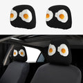 Fried Egg Car Headrest Covers – Cute Universal 2-Pack Car Headrest Cover HIP 1