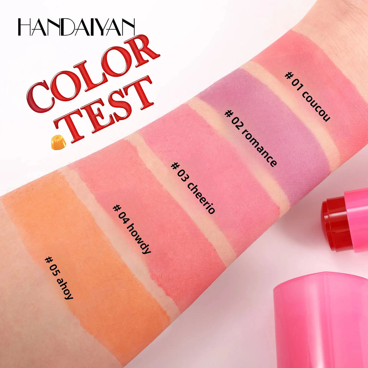 Handaiyan Jelly Blush Stick – 2-in-1 Lip & Cheek Tint Jelly Blush Stick HIP