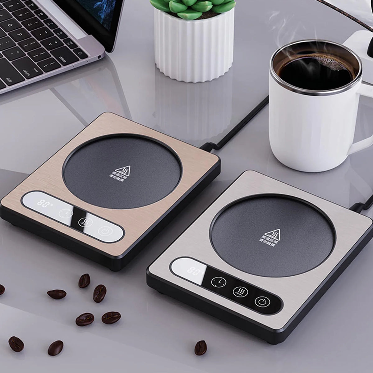 Desktop Electric Mug Warmer Coffee Cup Heater 36W Touch Control 12h Timing Smart Coffee Mug Heater HIP