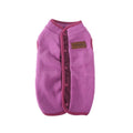 S-XL Warm Fleece Dog Clothes for Winter Soft Pet Coat Button Jacket Costume Suit for Small Dogs French Bulldog Dachshund HIP Purple L