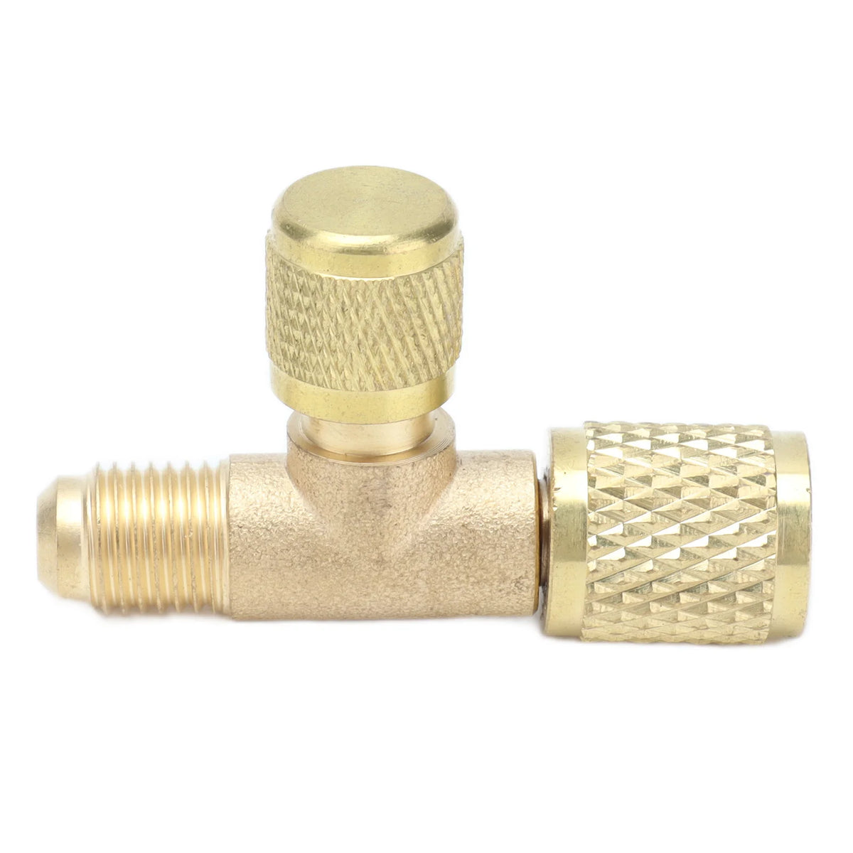 1/4SAE Exhaust Valve Air Conditioning Refrigeration Charging Adapter Valve for R22 R12 R134 Refrigerant Charging Valve HIP