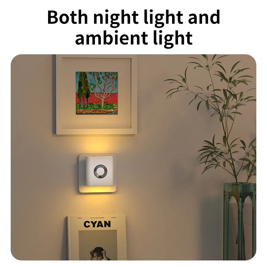 AC 220V LED Night Light With EU Socket Motion Sensor Wall Lamp Bedside Ambient Light For Bedroom Corridor Bathroom Hallway Stair HIP