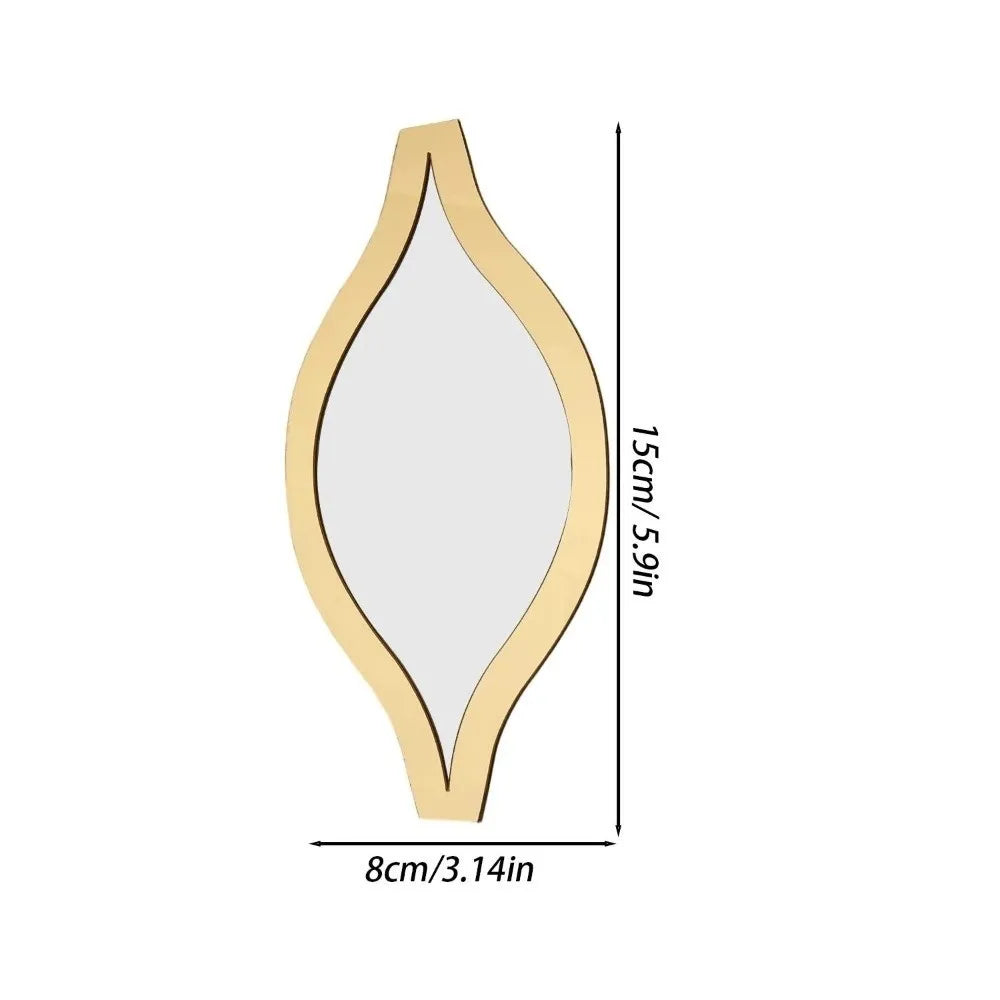 Gold Teardrop Acrylic Mirror Wall Stickers – 5 Pack Mirror Wall Sticker HIP