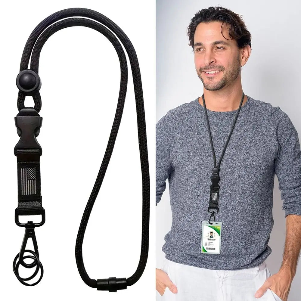 Adjustable ID Card Holder Lanyard – Heavy Duty Neck Strap Badge Holder Lanyard HIP