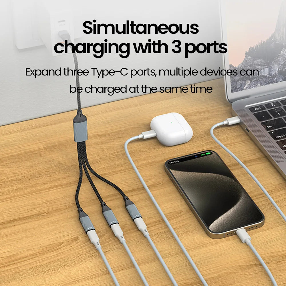 Elough 3-in-1 USB to Type-C HUB OTG Adapter – USB 3.0 USB-C Hub Adapter HIP