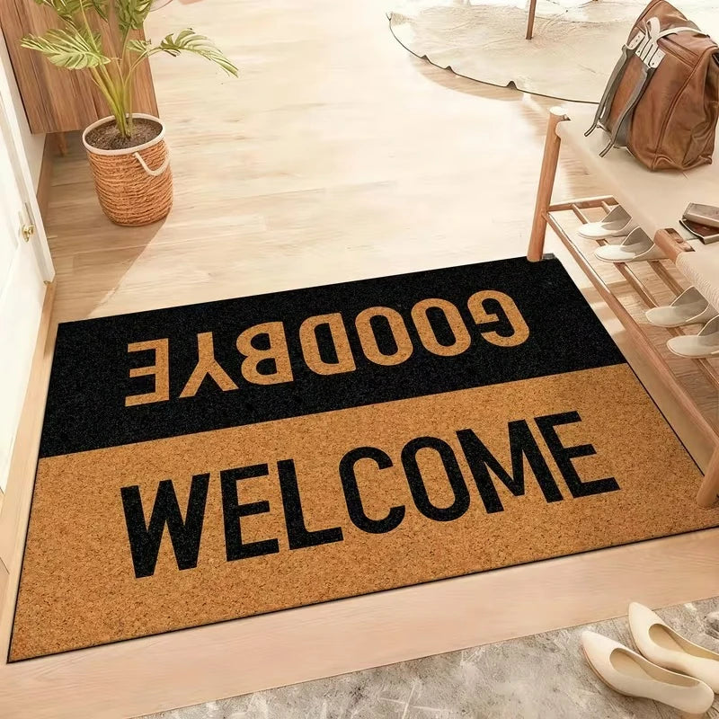 Welcome & Goodbye Doormat – Non-Slip Rectangular Floor Mat Non-Slip Doormat HIP