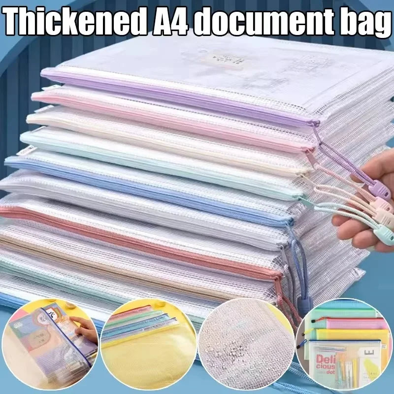 Mesh Zipper Document Pouches A4/A5 – Waterproof File Organizer Document Storage Pouch HIP
