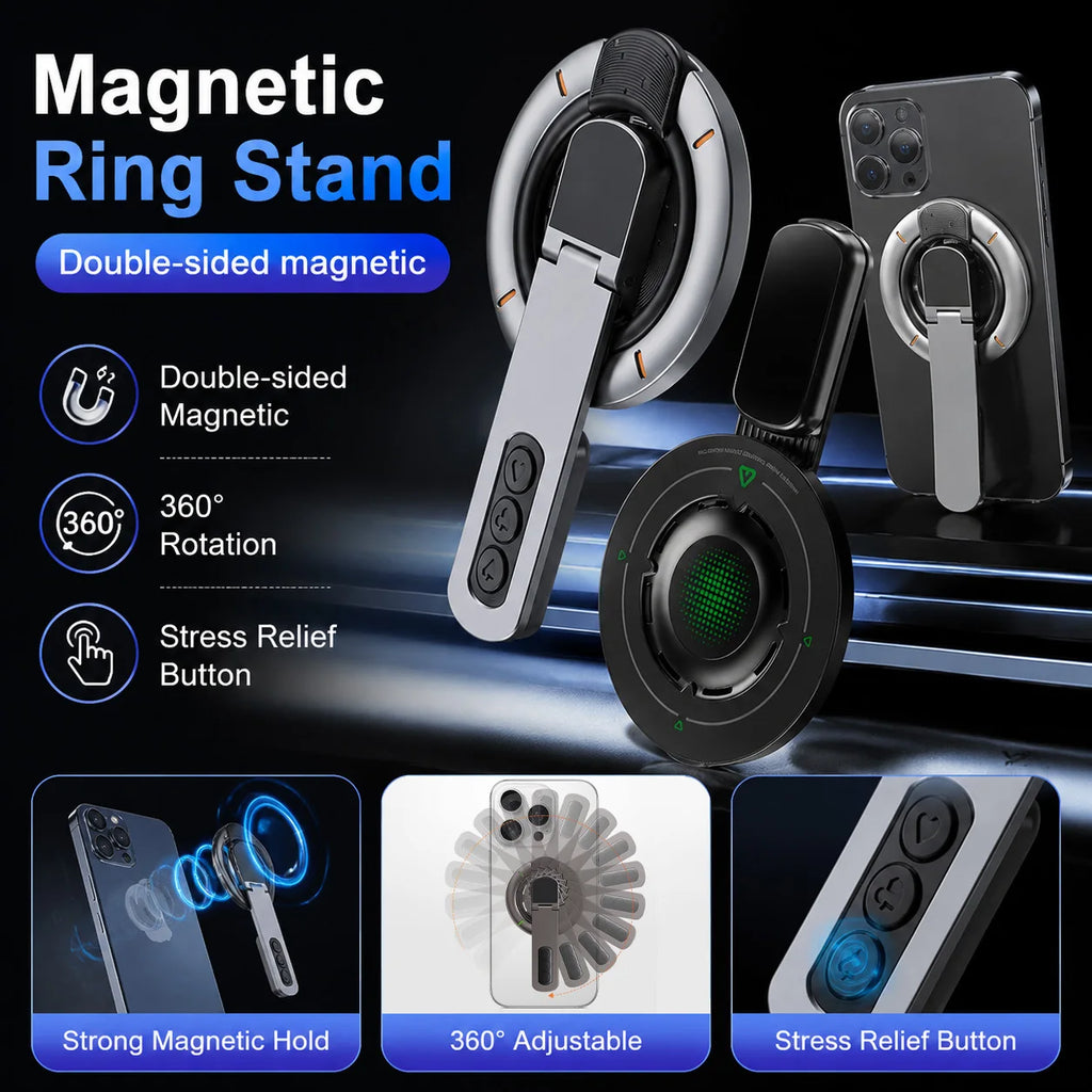 360° Rotating Phone Grip Ring Stand & Magnetic Kickstand Phone Grip Stand HIP