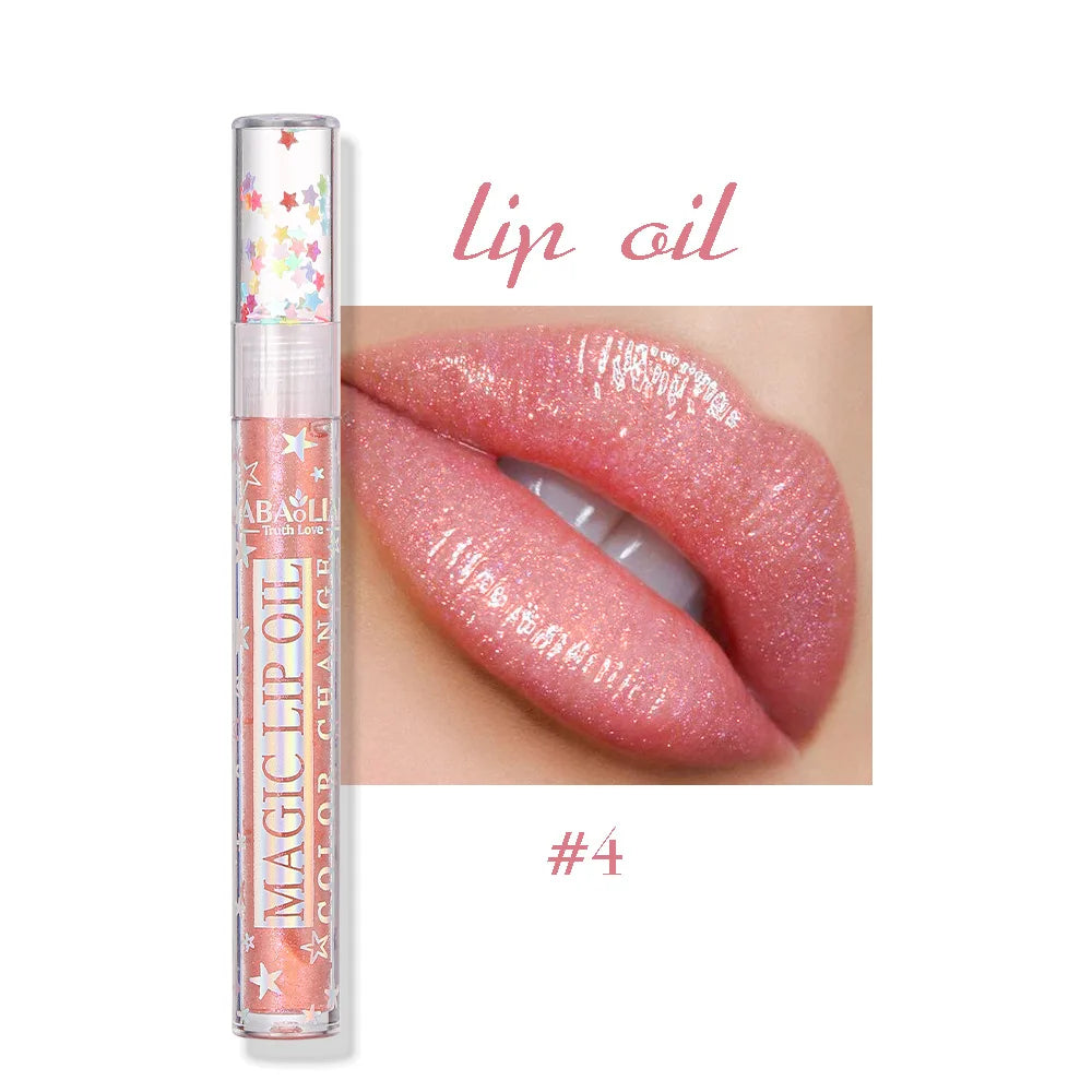 Lip Gloss Set Plumping Transparent Gloss Lip Oil Makeup Moisturizing Glitter Clear Mirror Lipstick Primer Cosmetic HIP 04