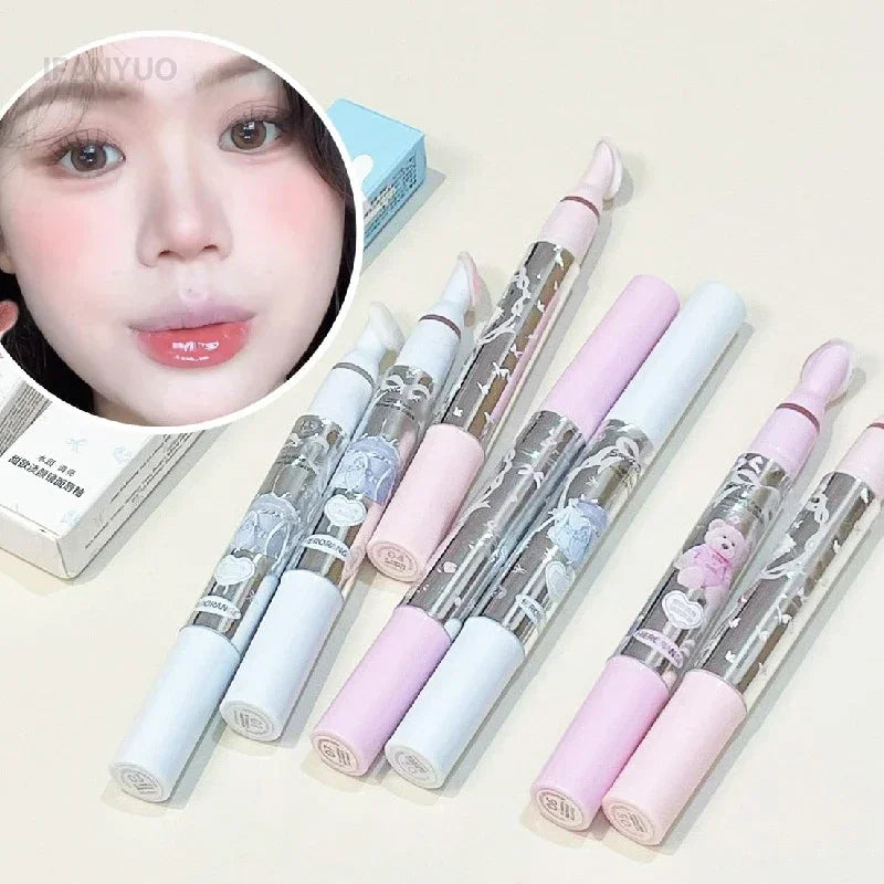 Flat Sponge Head Lip Gloss Moisturize Low Saturation Mirror Lip Glaze Lasting Waterproof Lip Plumping Tint Non Stick Cup Makeup HIP