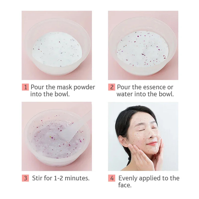 Rose Collagen Hydro Jelly Mask Powder – DIY Peel-Off Face Mask Peel-Off Face Mask HIP