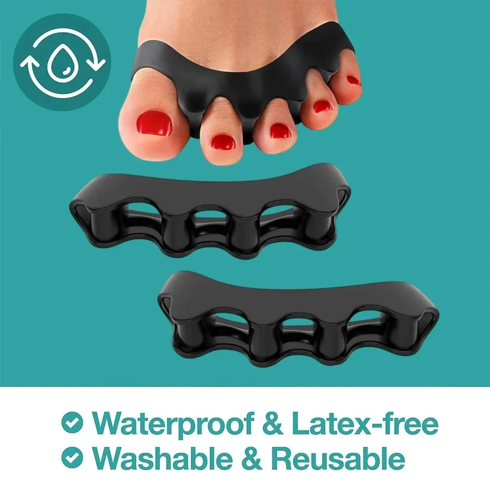 Soft Silicone Toe Separators – 1, 2 or 3 Pairs | RUZOFO Silicone Toe Separators HIP