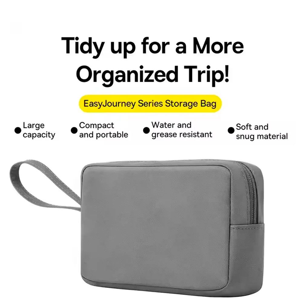 Waterproof PU Leather Travel Tech Organizer Pouch Bag Travel Organizer Pouch HIP