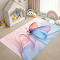 Dreamy Butterfly Area Rug – Pink Blue Floral Non-Slip Mat Decorative Area Rug HIP 4 40X60-Felt