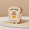 Cute Capybara Toast Lunch Box 1000ml – Leak-Proof Meal Box Novelty Lunch Box HIP Sleep Capybara