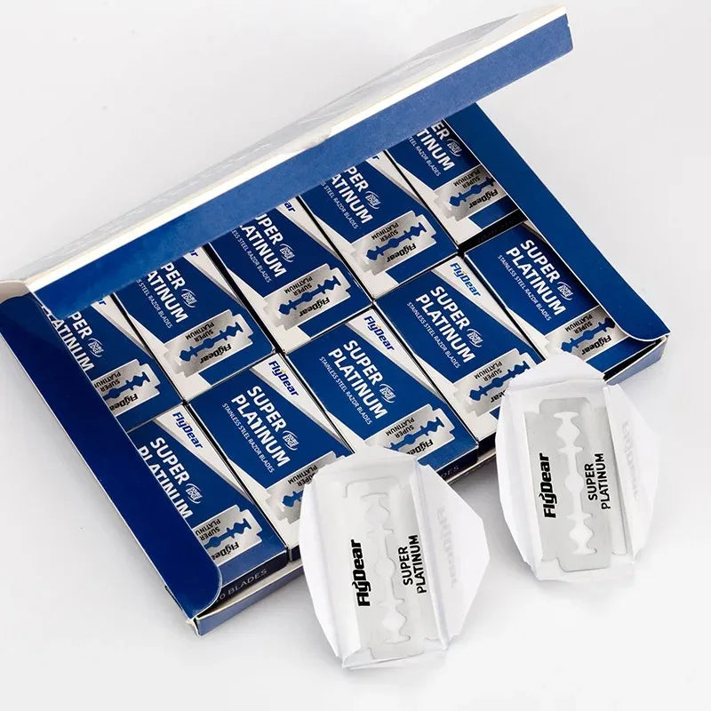 Double Edge Safety Razor Blades – Stainless Steel 10–100 Pack Safety Razor Blades HIP