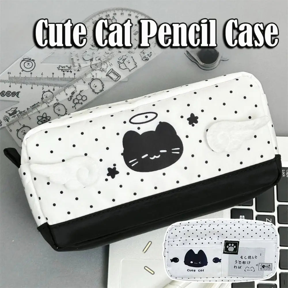 Cute Cat Pencil Case – Large Capacity Multi-Layer Stationery Bag Pencil Case HIP