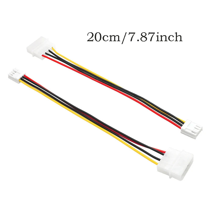 Molex 4-Pin to FDD Floppy Power Adapter Cable 20cm Power Adapter Cable HIP