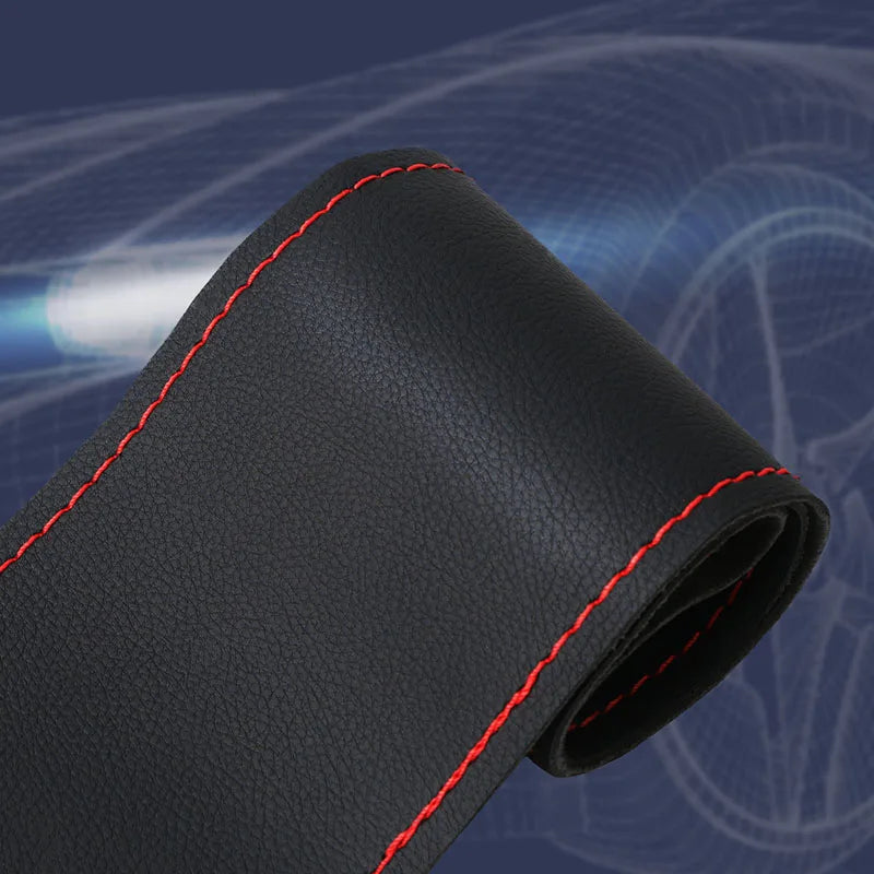 38cm Microfiber Leather Steering Wheel Cover – Non-Slip Lychee Steering Wheel Cover HIP