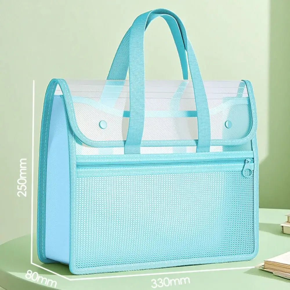 Double Layer Transparent PP File Storage Bag – A4 Portable File Storage Bag HIP